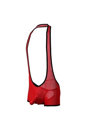 Junhasgood sous-Vêtements Sexy pour Hommes Boxer Conjoined Boxers Sexy Mesh Respirant Fart Underpants Lingerie Soutien Sexy