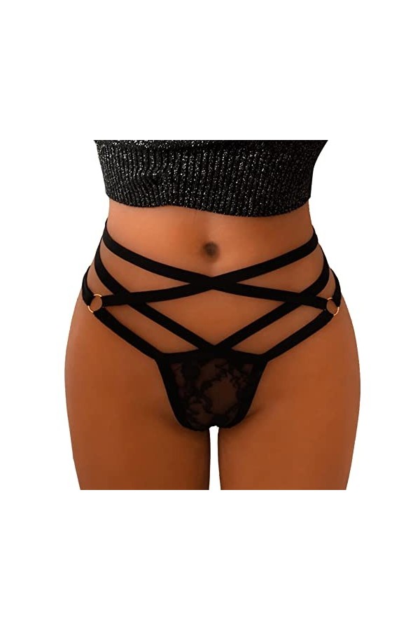 Femmes Dentelle Sexy Culottes sous-Vêtements G String Strings Lingerie Bikini Brief Lingerie Sexy Dentelle