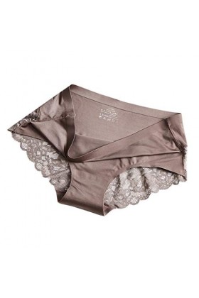 Culotte en dentelle pour femme - Lingerie sexy - Grande taille - Lingerie sexy, gris, XL