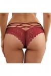 RUITOTP Nouvelles Culottes Chaudes pour Les Femmes Crochet Lace Lace Up Panty Sexy Hollow Out Underwear Menstruelle Chien Fem