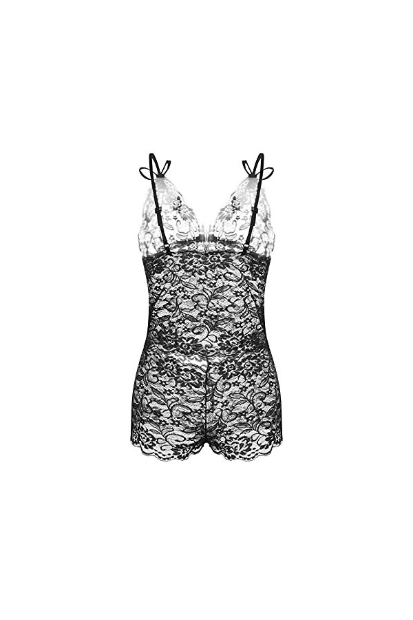 Générique Lingerie Femme Sexy Combinaison Dos Nu en Sexy Femme Souvetements Lingerie Ensemble Costume Lingerie Coquine Linger