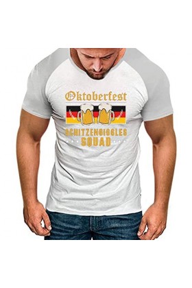 T-shirt à manches courtes pour homme - Style décontracté - Imprimé 3D - En denim, C-Gris, L