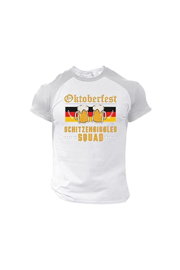 T-shirt à manches courtes pour homme - Style décontracté - Imprimé 3D - En denim, C-Gris, L