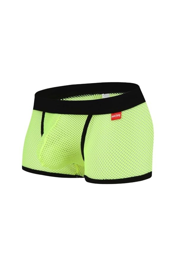 Générique sous-vêtements en Nylon pour Hommes en Maille U Bulge Sexy Respirant Tronc de Sport décontracté Extensible Conforta