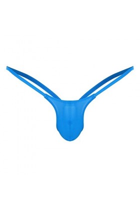 Générique Mens Plain t - Back Double String Taille Basse String Pack Culotte surélevée Culotte Sexy U - Boost Bikini String 