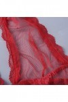 PANPANY Dentelle Dentelle Pyjama Femmes Nightdress Skirt Lingerie Sexy sous-vêtements Sexy Camisole Lingerie Soumission Red,