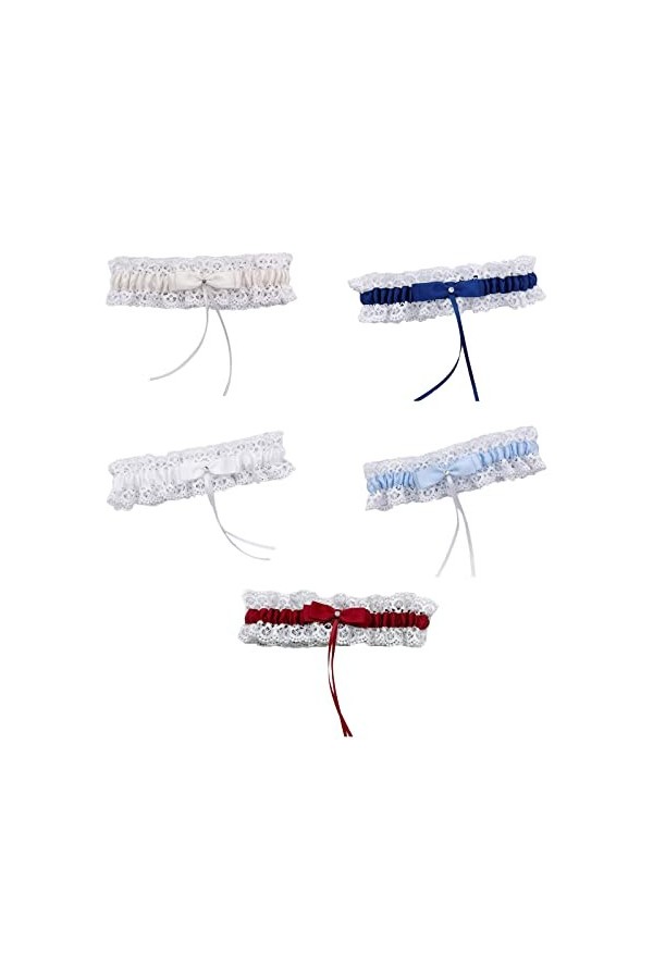 Jarretière en dentelle sexy et extensible - Cadeau de mariage - Jarretière de mariée pour femme - Accessoires de bal - Access