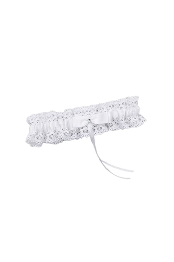 Jarretière sexy en dentelle pour mariée - Jarretière de mariage pour femme - Accessoire de fête - Jarretière de mariage en de