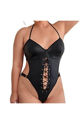 Lingerie Femme Dentelle sous-vêtements érotiques en Dentelle Babydolls Ensemble de Lingerie Ouvert Bodysuit Vêtements de Nuit