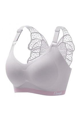 Générique Lingerie Sexy pour Femme Soutien-gorge push-up sans anneau en acier pour femme Body Sexy Combinaison Purple, XXXXL