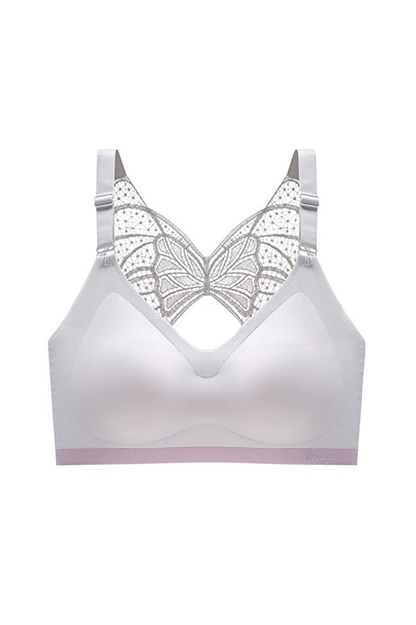 Générique Lingerie Sexy pour Femme Soutien-gorge push-up sans anneau en acier pour femme Body Sexy Combinaison Purple, XXXXL