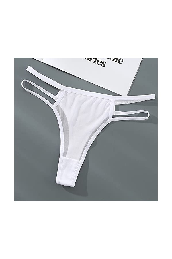 Culotte Femme Deguisement Rigolo Strings Cadeau Chic Drole Bikini Slip Vetement Transparent Humour Sexy Hot Lingerie sous-Vêt