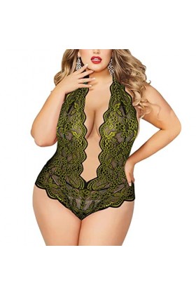 Godom Lingerie Sexy Femme Coquine Hot,Menstruelle Piscine Ensemble de lingerie grande taille pour femme Sexy Halter Choker So