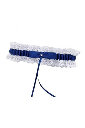 Jarretière de mariage en dentelle avec nœud porte-jarretelles sexy en dentelle pour femmes et filles - Accessoire de fête - J