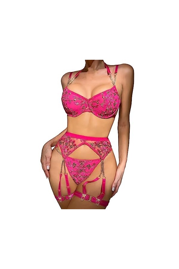 Lingerie Sexy Femme Coquine Hot Grande Taille Lenceria Extreme Sexy Dessous New Luxury Sexs Noir Couleur Femmes Sexy Jarretiè