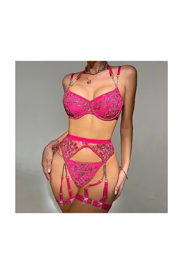 Lingerie Sexy Femme Coquine Hot Grande Taille Lenceria Extreme Sexy Dessous New Luxury Sexs Noir Couleur Femmes Sexy Jarretiè