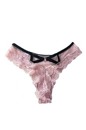 Tanga Femme Coton Basique String Ficelle Chic Femme Tanga Slips Couture sous-vêtements String Femme Sexy Chic Culotte Dentell