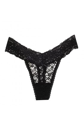 PANPANY Culottes pour Femme Multipack sans Couture Taille Basse String Multicolore Slips Confortables Sexy Dentelle Culotte s