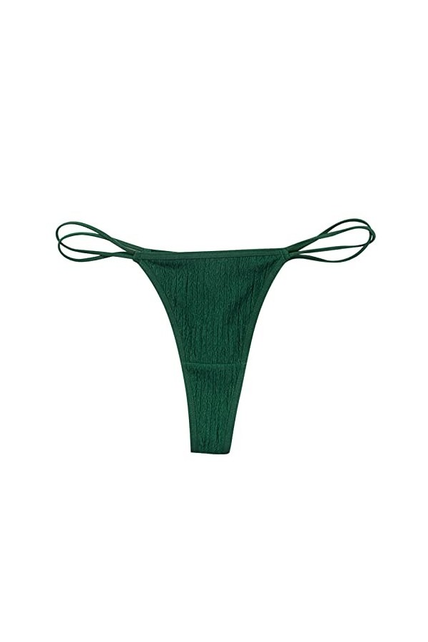 PANPANY Culottes pour Femme sous Vetements Soutien-Gorge sans Couture Multicolore String Taille Basse Tanga Confortables Dent