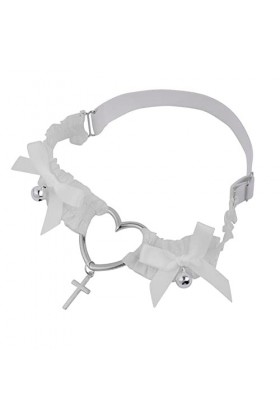 Morain Porte-jarretelles pour pendentif croix bowknot jambe cuisse sexy harajuku, Tissu