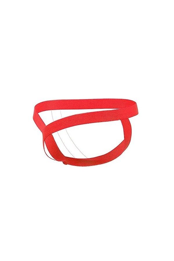 wjiNFDFG Shorts Hommes Hommes Sexy Hip Lift Exposed Ring Thong Cutout Underwear Robe Moulante Transparente Red, M 