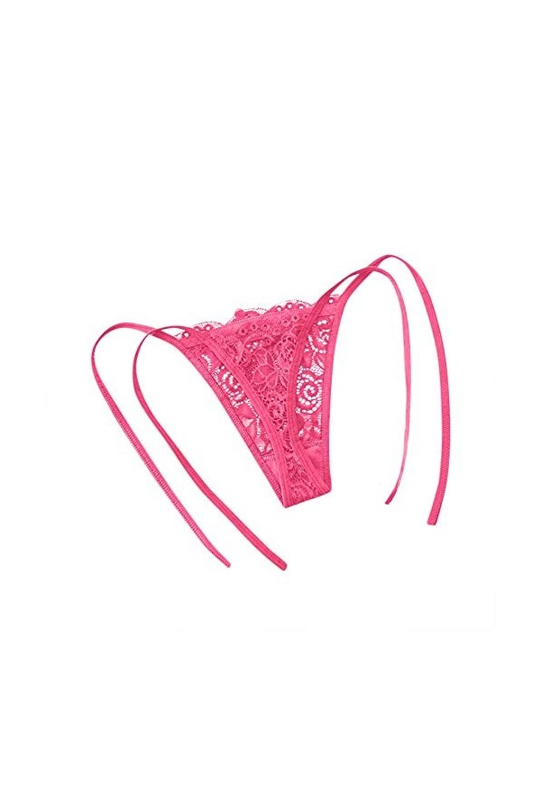 sous-Vetements Femme Dentelle Panties Ouvert Culottes Chic String Sexy Pas Cher Slips Lingerie Fendue Confortable Taille Erot
