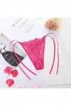 sous-Vetements Femme Dentelle Panties Ouvert Culottes Chic String Sexy Pas Cher Slips Lingerie Fendue Confortable Taille Erot