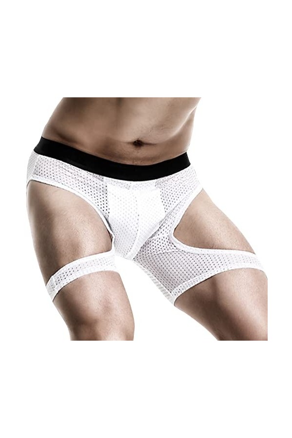 Vêtements charmants pour hommes - Le pantalon Leg Ice Silk est un boxer respirant pour lévidement - Sous-vêtement pour homme