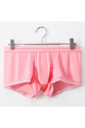 Sous-vêtements respirants pour homme - Sous-vêtements frais translucides - Taille 12, Rose, XXL