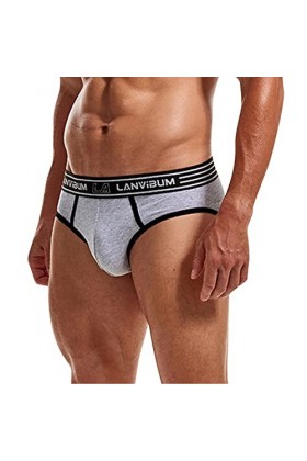 LOIJMK Pantalon court pour homme - Sous-vêtements solides - Sous-vêtements tendance pour homme - En maille, gris, XXL