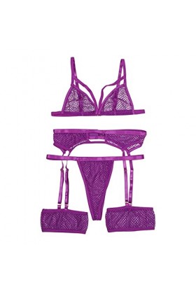 Vêtements De Nuit Femme Sexy Ensemble Soutien Gorge et String Dentelle Lingerie Sexy Ensemble Erotique sous-Vetements 2 Pièce