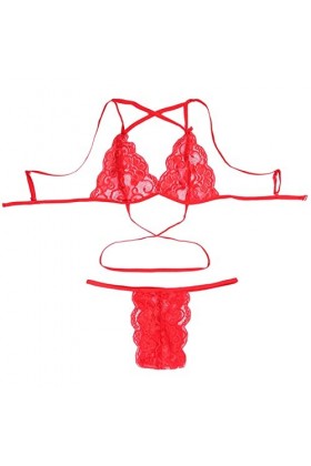 Dentelle Profonde V Sexy Soutien-Gorge Sexy Dentelle Femme Lingerie Sexy Plus La Taille Femmes Dentelle Bikini Sexy Pyjamas E