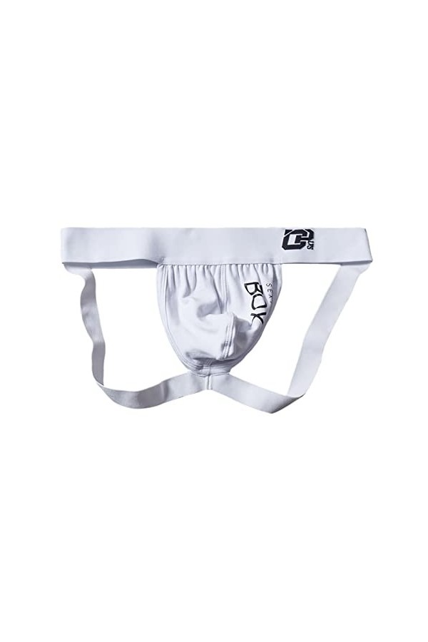 Lot de 2 sous-vêtements sexy pour homme - En coton - Absorbant la transpiration, Blanc., XL