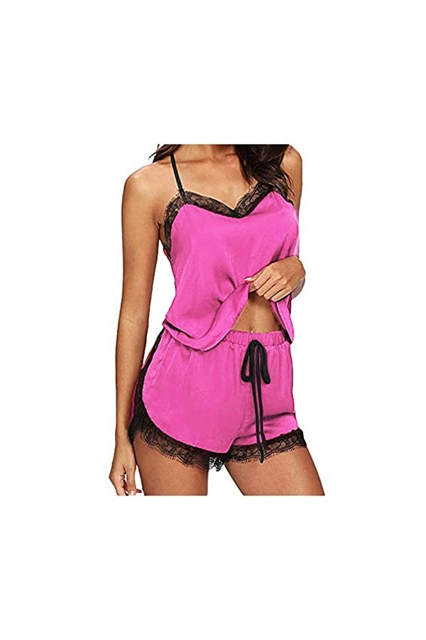 Zannycn Ensemble de lingerie sexy pour femme - Soutien-gorge et culotte érotiques - Ensemble de sous-vêtements en dentelle - 