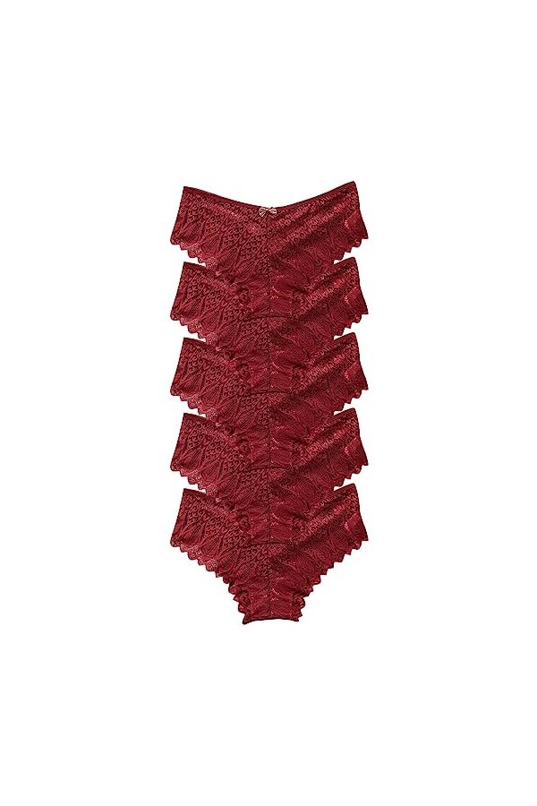 Générique Culotte Femme Taille Haute Culottes Taille Basse Slips Stretch String en Femme Coquine Hot Ouverte A Dentelle Femme