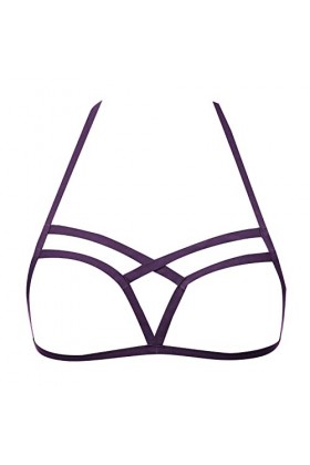 Femmes Sexy Lingerie Babydoll - sous-Vêtement Col V Profond Mode Sexy Dentelle Froncé Soutien-Gorge Bretelles Réglables Linge