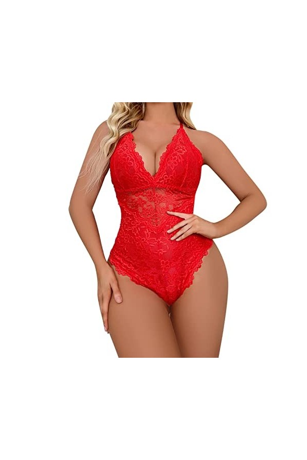 Nuisette Sexy Femme Érotique Erotisme Nuit Body Ouverte Élastique Nuisette Mini Robe Coquine Lingerie Hyper Sexy Transparente