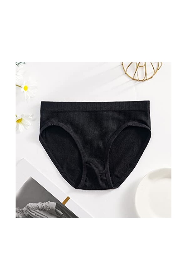 PANPANY Culottes pour Femme Confortables Femme Culotte Tanga Multipack Taille Basse String sous Vetements sans Couture Multic