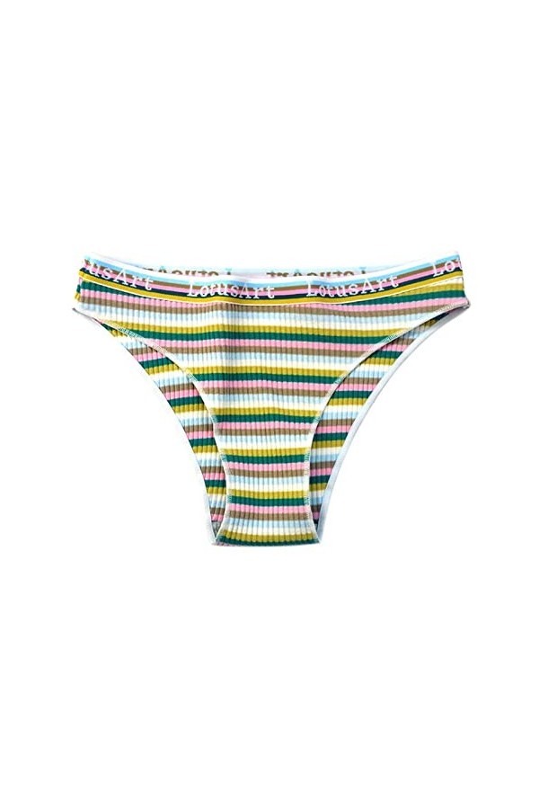 PANPANY Culottes pour Femme Confortables Dentelle sans Couture sous Vetements String Femme Tanga Multicolore Multipack Slips 