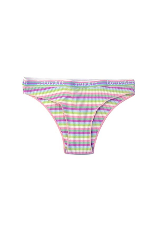 PANPANY Culottes pour Femme Confortables Dentelle sans Couture sous Vetements String Femme Tanga Multicolore Multipack Slips 