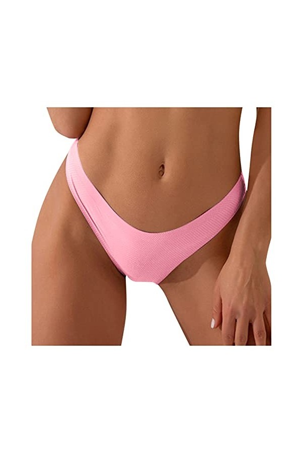 PANPANY Culottes pour Femme Taille Basse Confortables Multipack Soutien-Gorge Sexy String Tanga sous Vetements Slips sans Cou