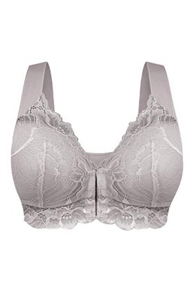 Lingerie Sexy Femme Coquine Hot Grande Taille Bras UnderwearsPoleanFront Bouton Large Coupe Mince Fermeture Avant Couleur Sol