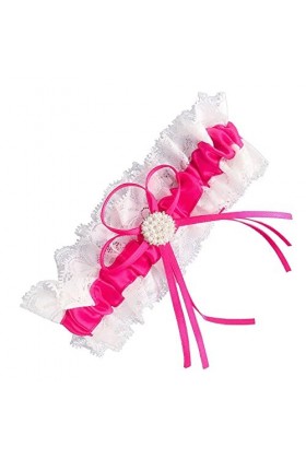 1 jarretière pour robe de mariée - Souple - Élastique - Sexy - Avec anneau de jambe - Fabriqué à la main - Pour mariage - Pou