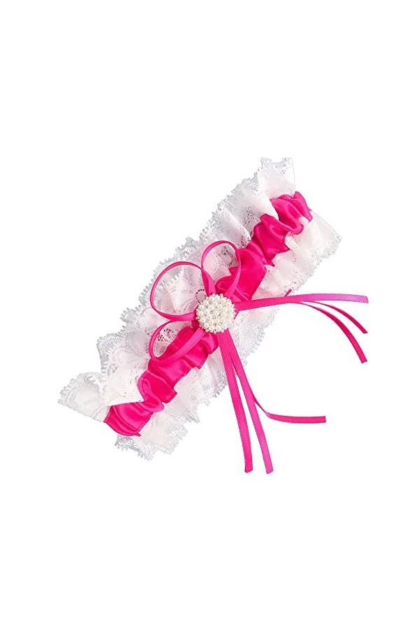 1 jarretière pour robe de mariée - Souple - Élastique - Sexy - Avec anneau de jambe - Fabriqué à la main - Pour mariage - Pou