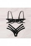 Zannycn Ensemble de lingerie sexy pour femme - Soutien-gorge et culotte en dentelle - Ensemble de sous-vêtements sexy - Ensem