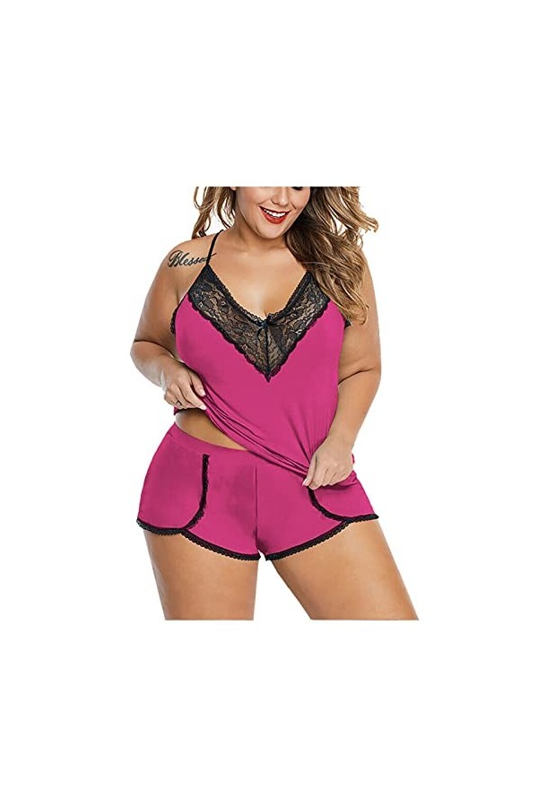 Pyjama Muslin Deux pièces Sexy Femmes racées Dentelle sous-vêtements Underwire Nightdress Lingerie Sleepwear Déguisement Sexy