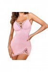 Lingerie Sexy Femme Grande Taille Brassière Femmes Sexy Chemise De Nuit Col en V Chemises Dentelle Vêtements De Nuit Full Sli