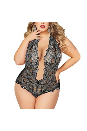 Godom Lingerie Sexy Femme Coquine Hot,Menstruelle Piscine Ensemble de lingerie grande taille pour femme Sexy Halter Choker So