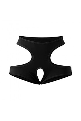 UOWEG Sexy Briefs Plus sous-vêtements Open Fashion Size Women Color File Super Lingerie Ouverte Poitrine Black, XL 