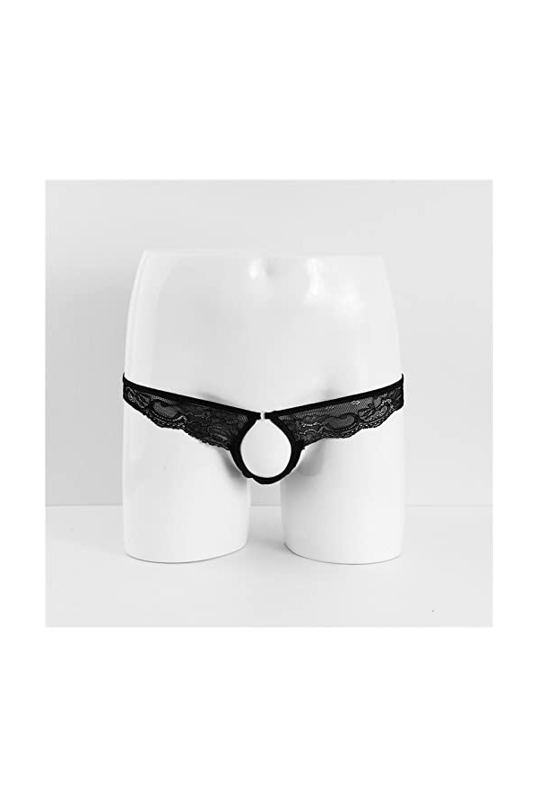 Générique Boxer Homme String Dentelle pour Homme Hommes Simple Personnalité Mode Casual Sexy Mini String sous-Vêtements T Pan